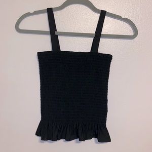 H&M Smocked Black Tank
